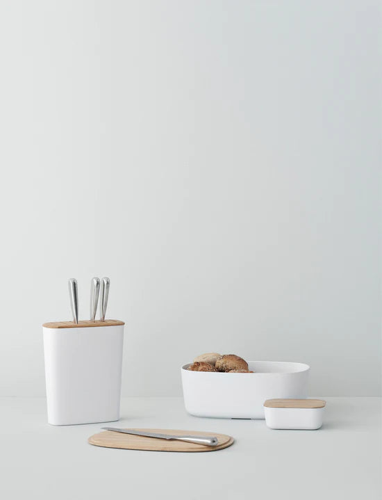 BOX-IT Elegant Melamine & Bamboo Butter Box for Breakfast Tables