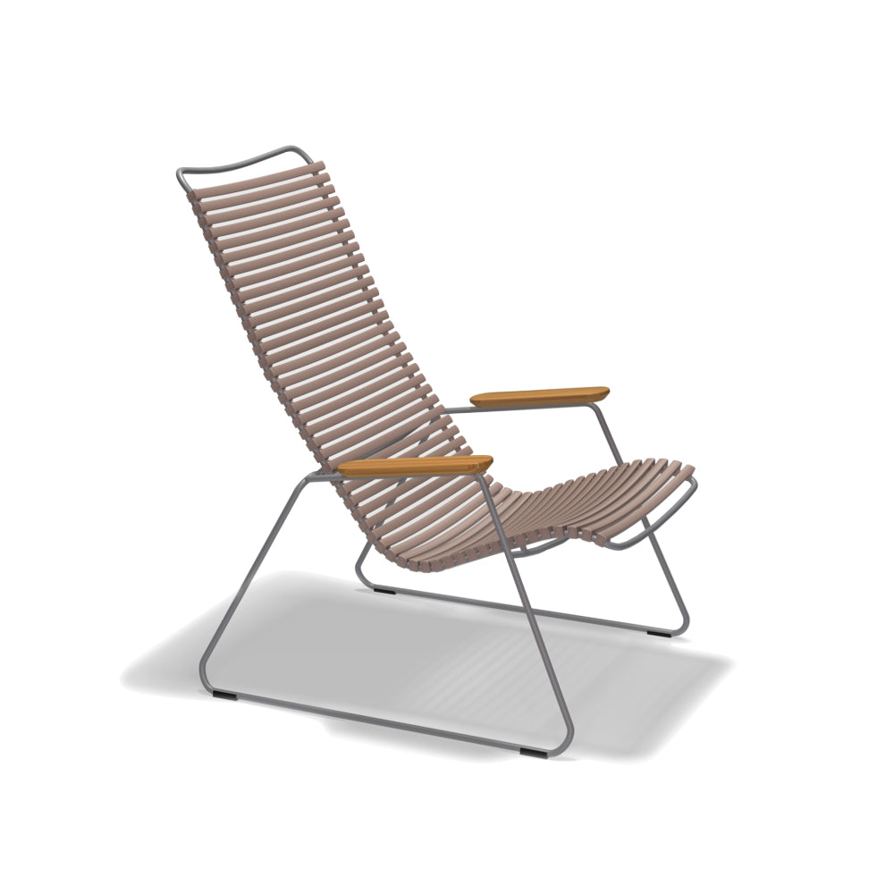 Houe Click Comfortable Lounge Chair with Bamboo Armrests in 13 Colors