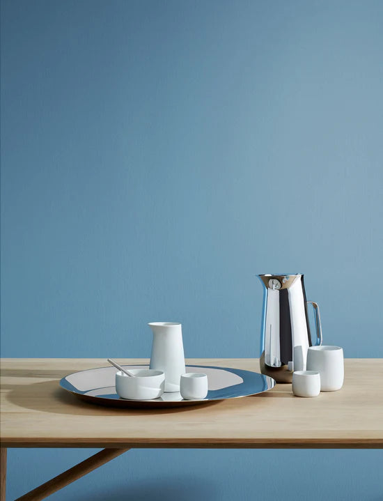Norman Foster-Designed Stelton Polished Stainless Steel Vacuum Jug for Coffee or Tea