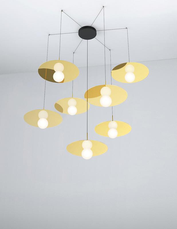 Pablo Bola Disc Multi - Light Canopy in White or Black, Two Sizes Available